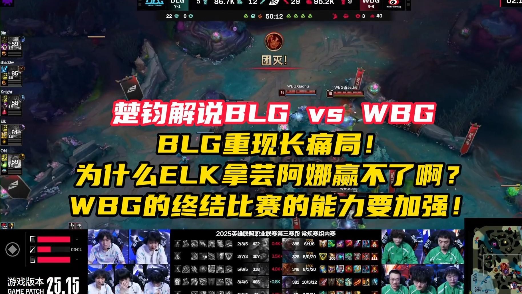 WBG力克BLG,Elk单局斩获MVP八强赛3:2(东京) WBG力克BLG,Elk单局斩获MVP八强赛3:2(东京)